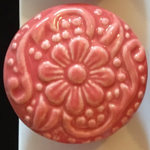 Vintage Retro Set of 6 Ceramic Drawer Pull Knobs - Picture 3 of 13